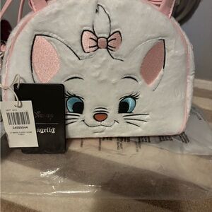 Disney Marie Cat Plush Bag - White and Pink